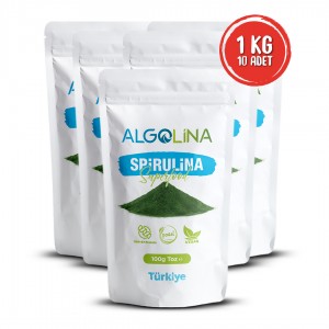 Algolina Spirulina Tozu 1 Kg (Spirulina Powder) (10 adet 100 gr)